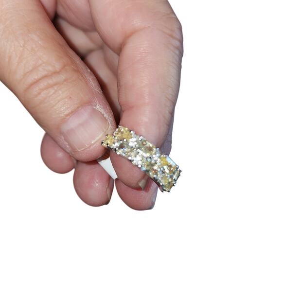 BOMB PARTY NWT WOMENS SZ 6 DK APPLE CANDY LAND GLITZY RING - Picture 1 of 5